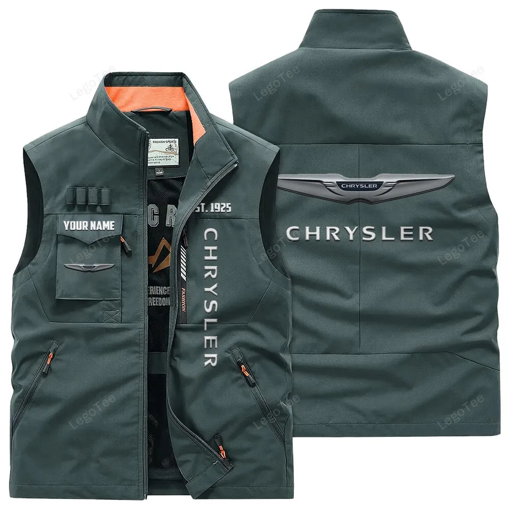 Car Fans Gift Outdoor Sleeveless Vest, Gift For Car Enthusiasts, Custom Name - Bean Green CAR132021325924-2