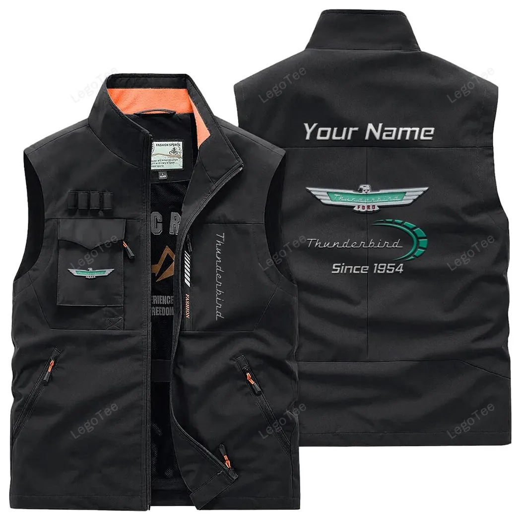 Car Fans Gift Outdoor Sleeveless Vest, Gift For Car Enthusiasts, Custom Name - Black CAR131021325711-3