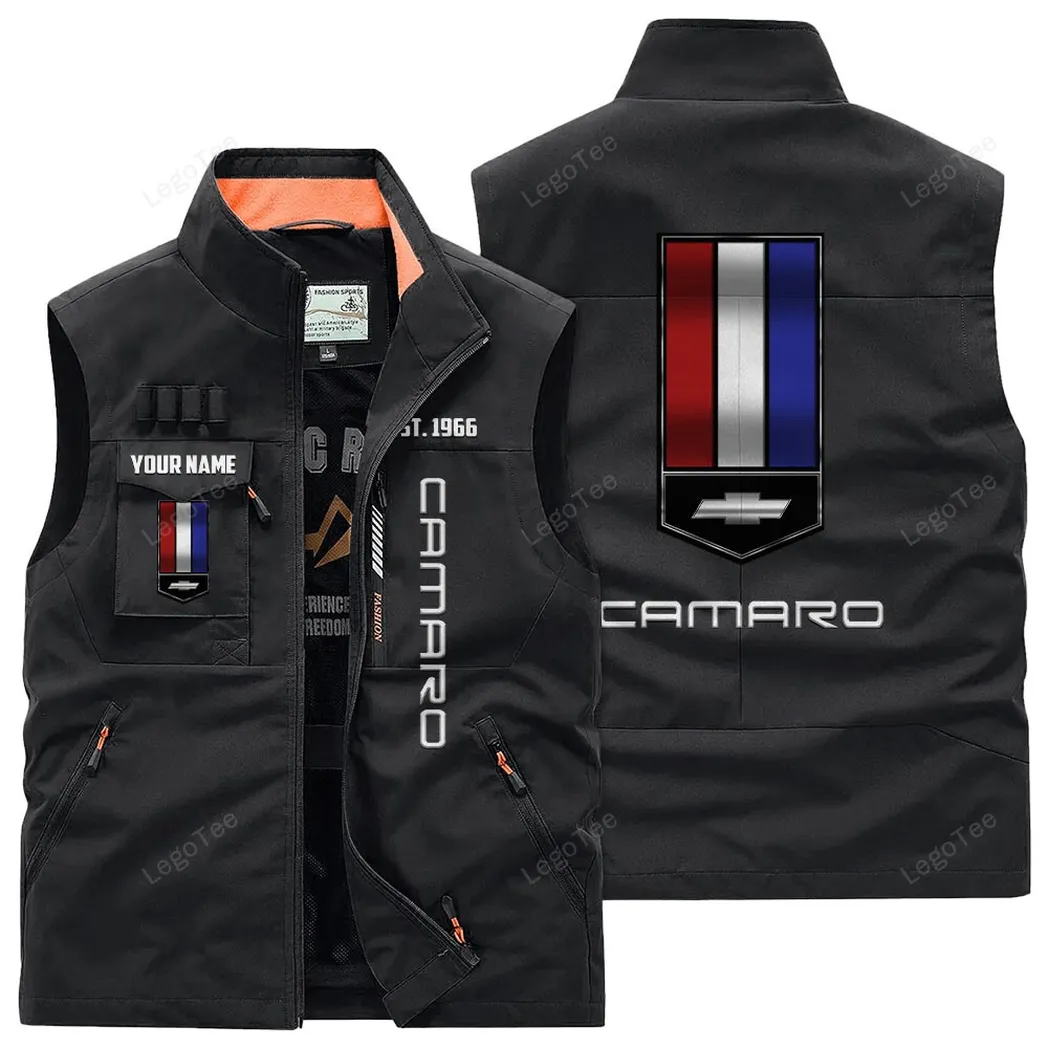 Car Fans Gift Outdoor Sleeveless Vest, Gift For Car Enthusiasts, Custom Name - Black CAR132021325901-3
