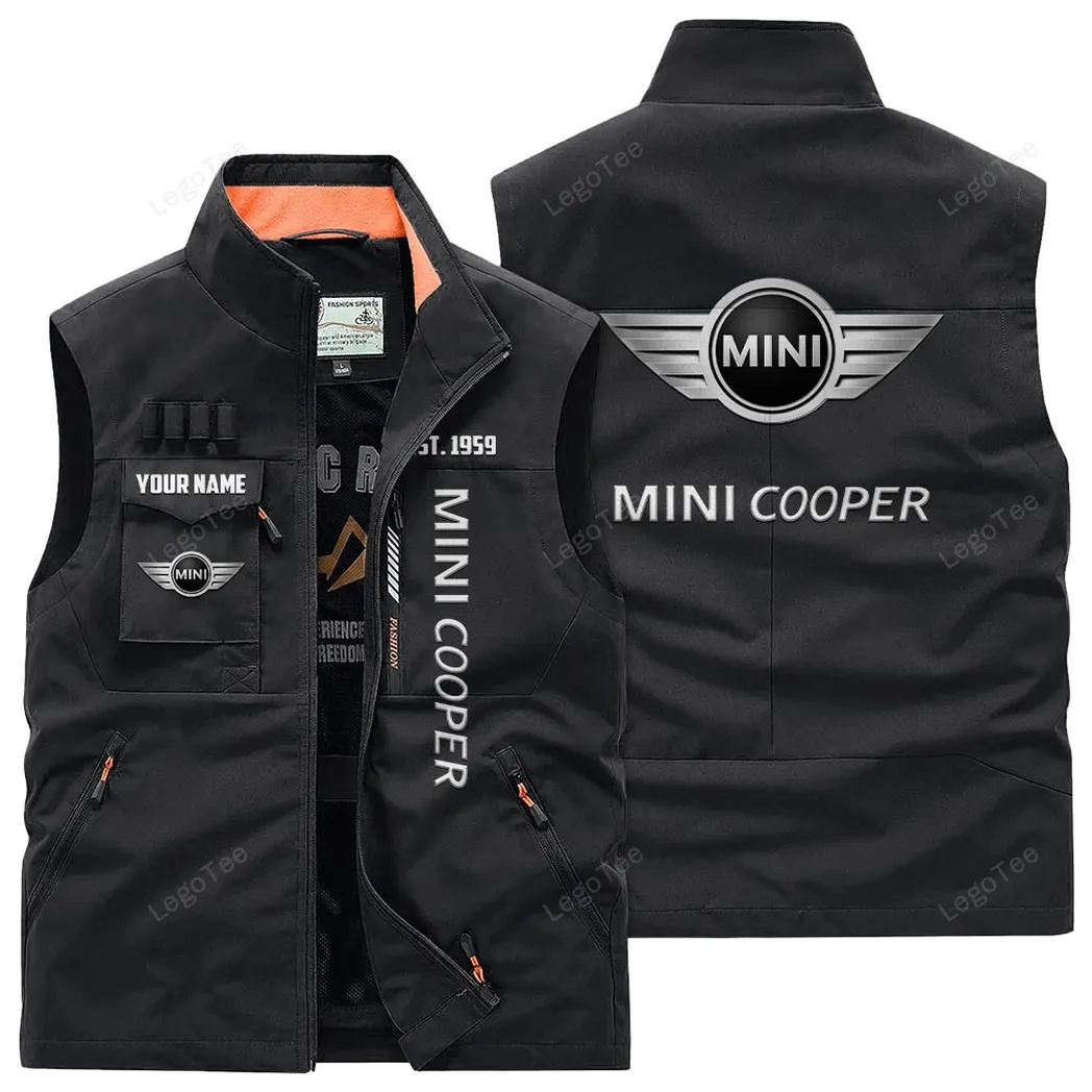 Car Fans Gift Outdoor Sleeveless Vest, Gift For Car Enthusiasts, Custom Name - Black CAR132021325904-3