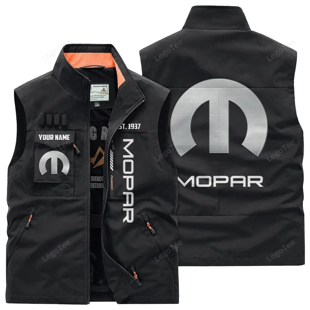 Car Fans Gift Outdoor Sleeveless Vest, Gift For Car Enthusiasts, Custom Name - Black CAR132021325910-3