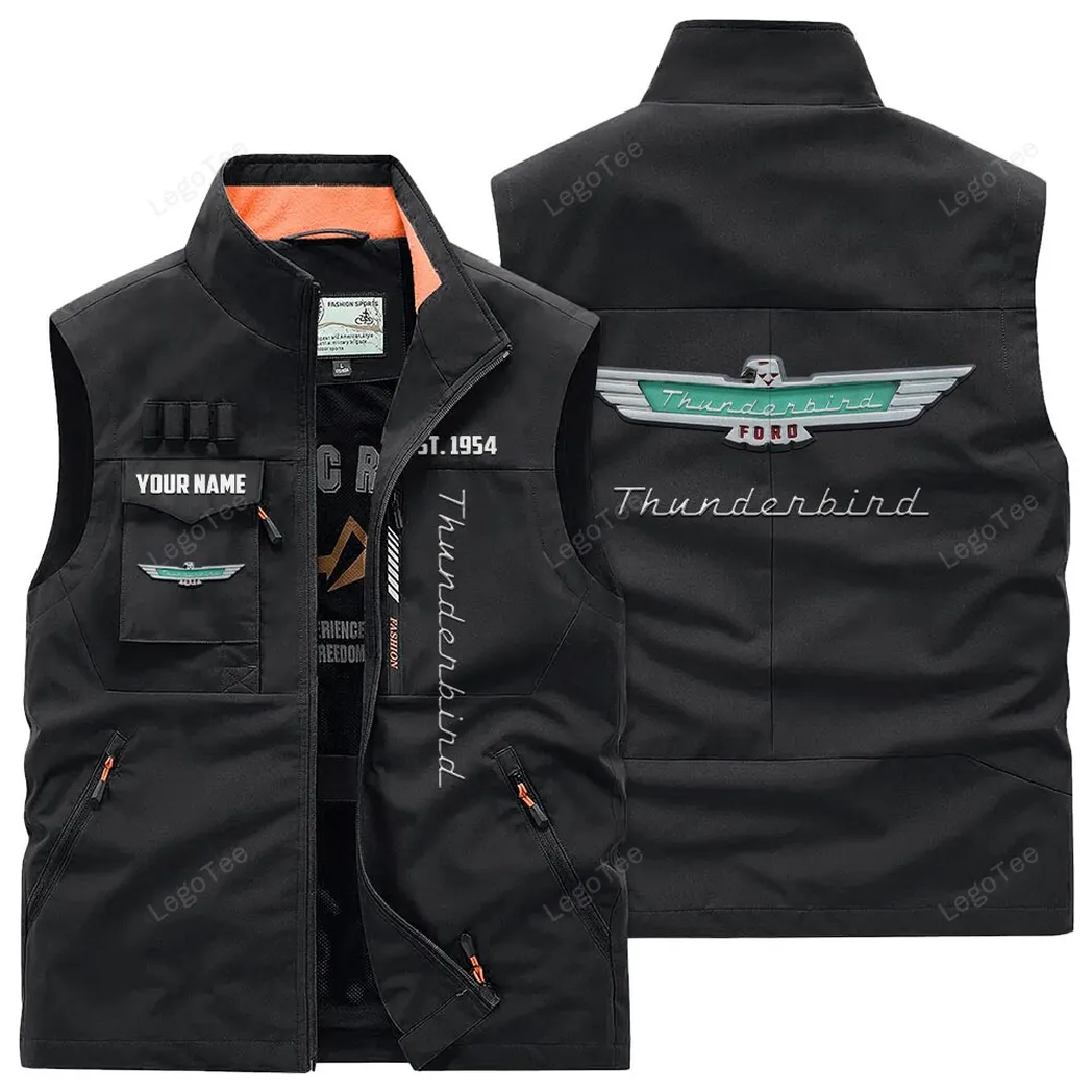 Car Fans Gift Outdoor Sleeveless Vest, Gift For Car Enthusiasts, Custom Name - Black CAR132021325953-3
