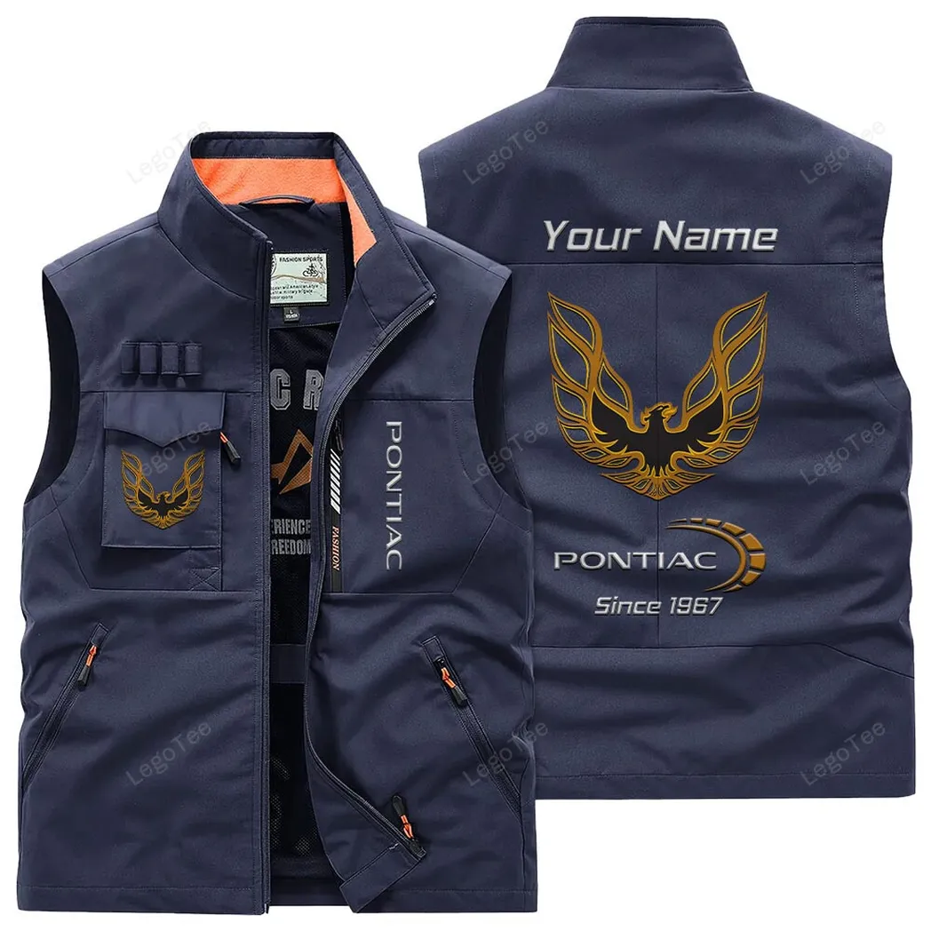 Car Fans Gift Outdoor Sleeveless Vest, Gift For Car Enthusiasts, Custom Name - Navy CAR131021325742-5