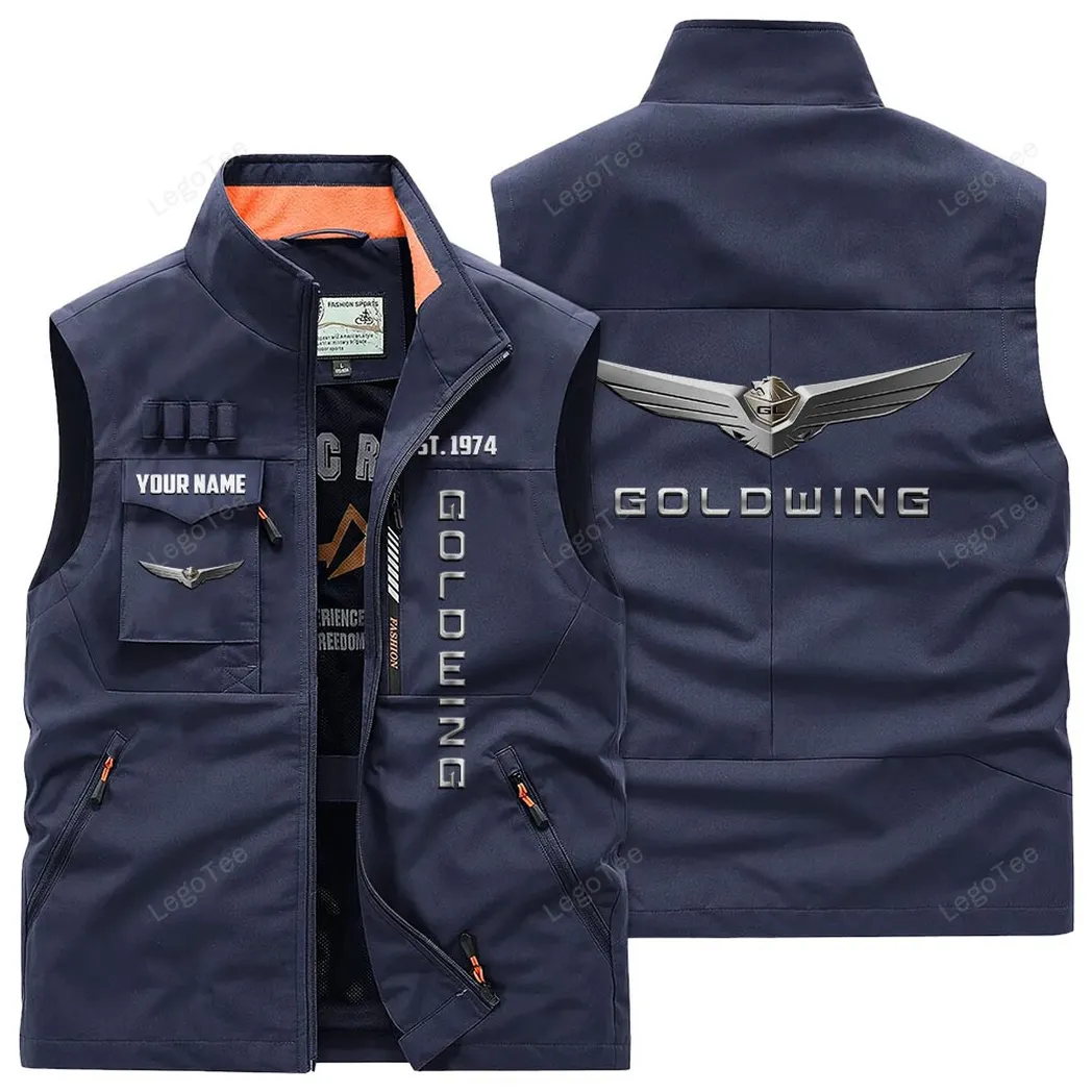 Car Fans Gift Outdoor Sleeveless Vest, Gift For Car Enthusiasts, Custom Name - Navy CAR132021325947-5