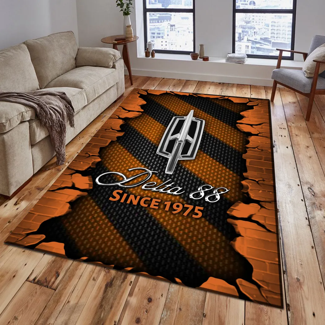 Car Fans Gift Rug, Carpet All Over Print Gift For Car Lovers CAR18403172526 - Orange