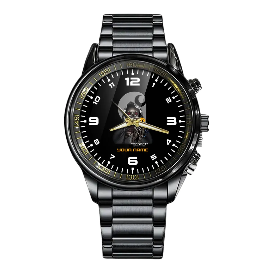 Car Fans Gift Stainless Steel Watch, Men Watch All Over Print Gift For Car Fan, Custom Name CAR327032625560