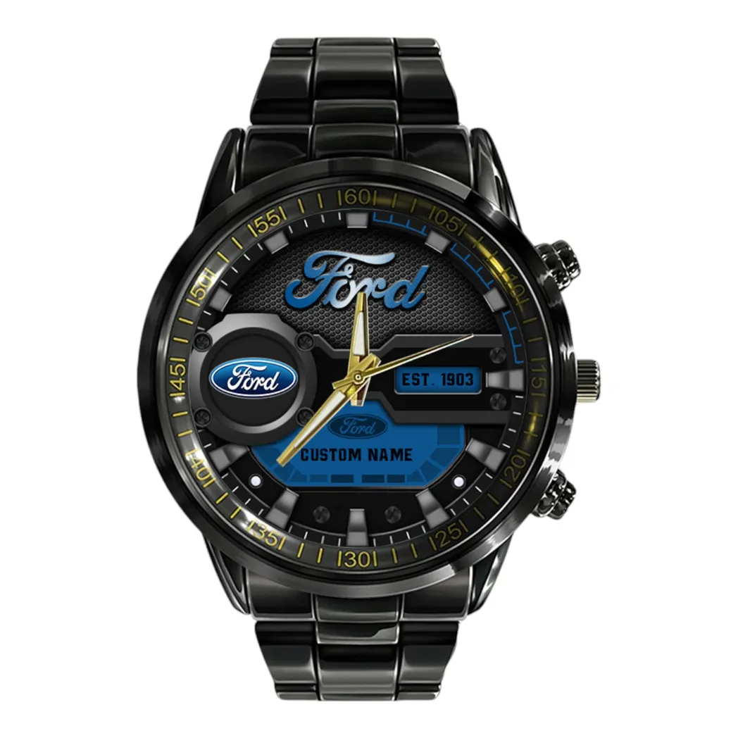 Car Fans Gift Stainless Steel Watch, Men Watch All Over Print Gift For Car Fan, Custom Name CAR327032625564