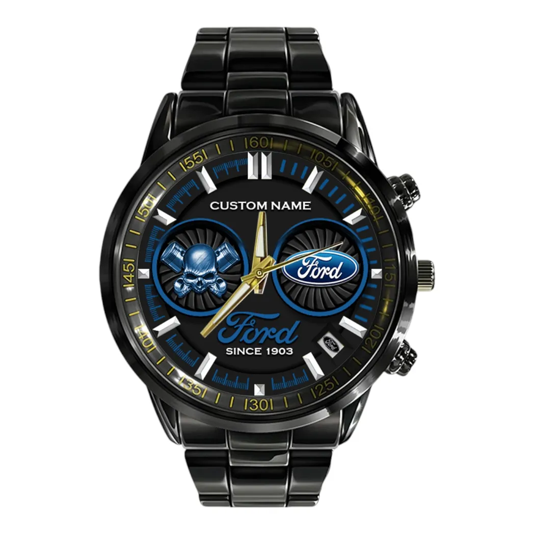 Car Fans Gift Stainless Steel Watch, Men Watch All Over Print Gift For Car Fan, Custom Name CAR327032625573
