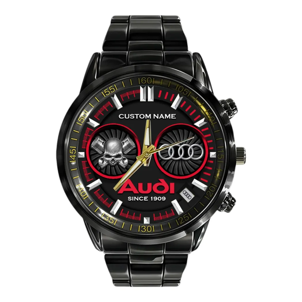 Car Fans Gift Stainless Steel Watch, Men Watch All Over Print Gift For Car Fan, Custom Name CAR327032625574