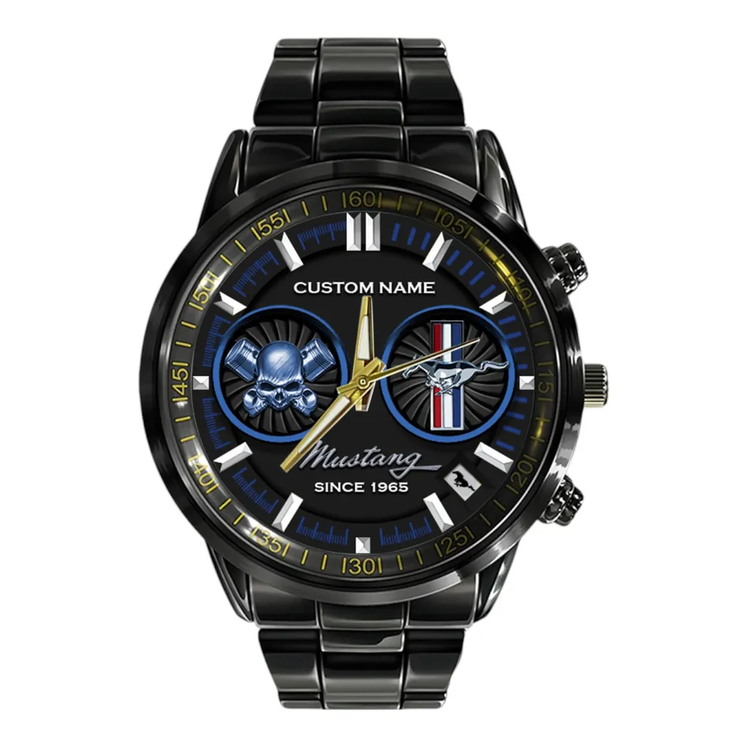 Car Fans Gift Stainless Steel Watch, Men Watch All Over Print Gift For Car Fan, Custom Name CAR327032625576