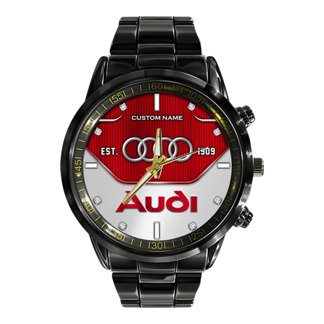 Car Fans Gift Stainless Steel Watch, Men Watch All Over Print Gift For Car Fan, Custom Name CAR327032625579