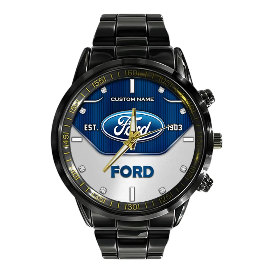 Car Fans Gift Stainless Steel Watch, Men Watch All Over Print Gift For Car Fan, Custom Name CAR327032625583