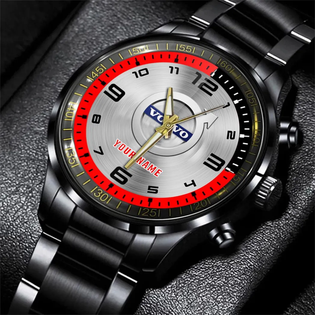 Car Fans Gift Stainless Steel Watch, Men Watch All Over Print Gift For Watch Car - Red DCAR478282034