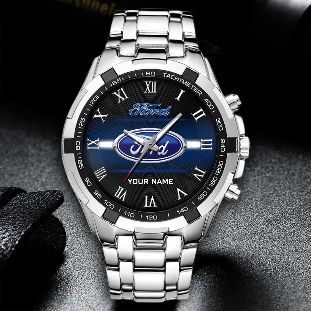 Car Fans Gift Steel Watches, Men Watch All Over Print Gift For Car - White DCAR474292046