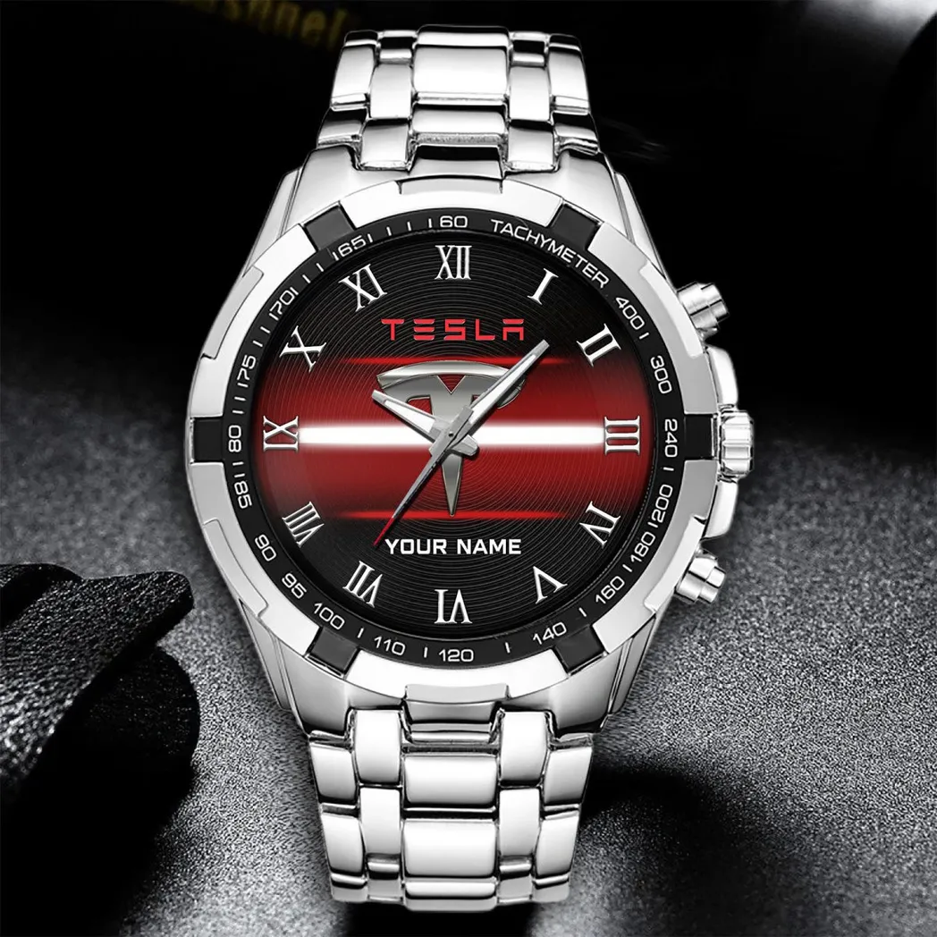 Car Fans Gift Steel Watches, Men Watch All Over Print Gift For Car - White DCAR474292067