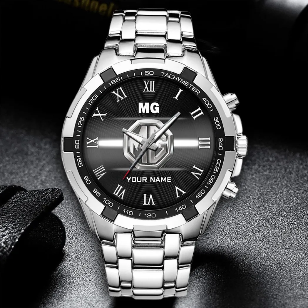 Car Fans Gift Steel Watches, Men Watch All Over Print Gift For Car - White DCAR474292080
