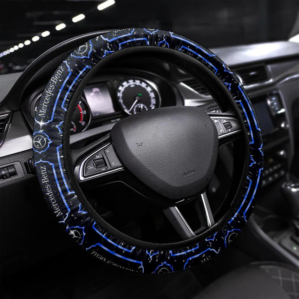 Car Fans Gift Steering Wheel Cover, Wheel Protector All Over Print Gift For Car Owner - Blue CAR55021425224