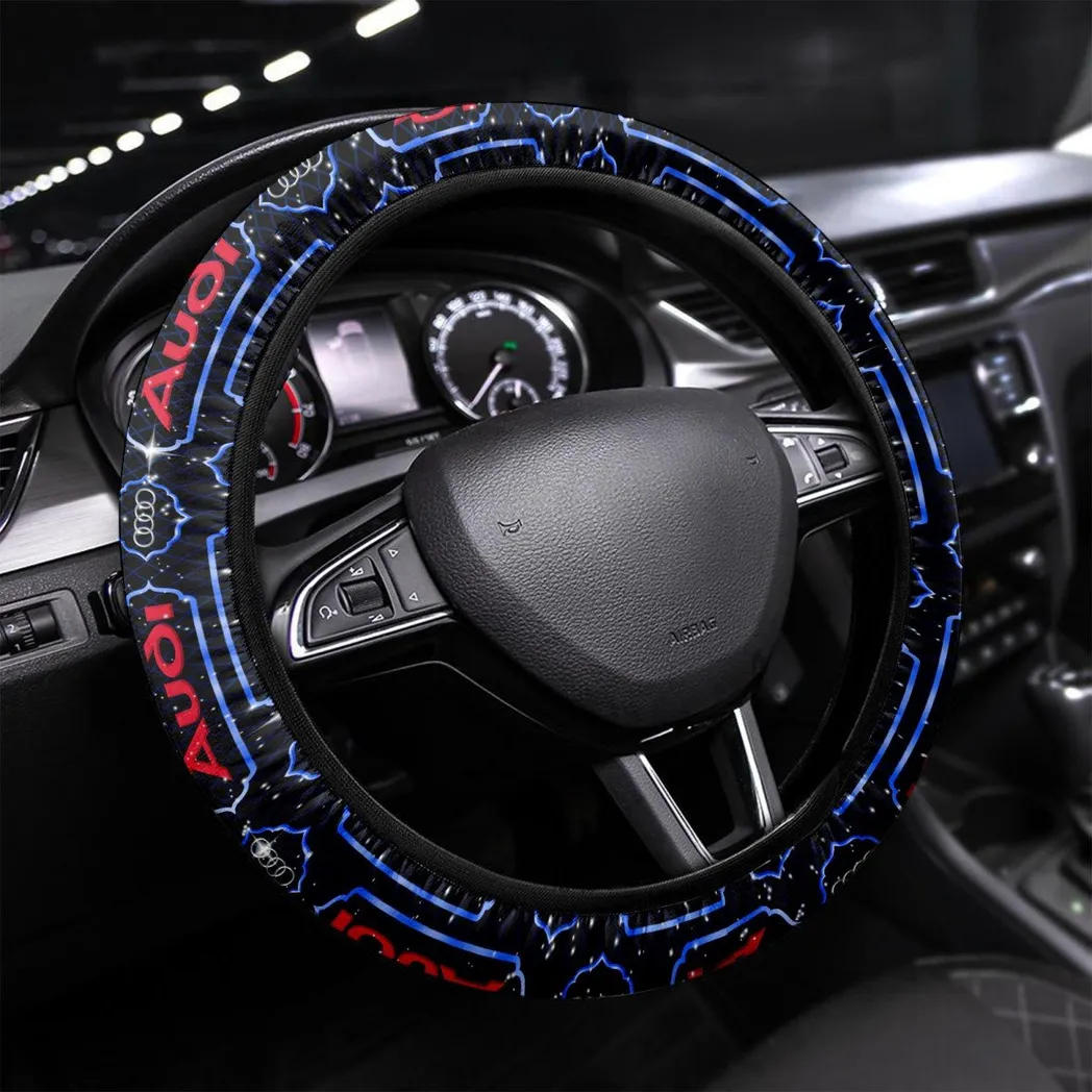 Car Fans Gift Steering Wheel Cover, Wheel Protector All Over Print Gift For Car Owner - Blue CAR55021425235