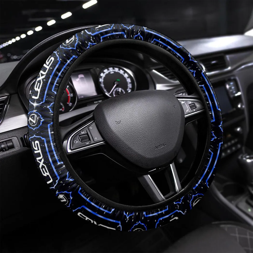 Car Fans Gift Steering Wheel Cover, Wheel Protector All Over Print Gift For Car Owner - Blue CAR55021425237