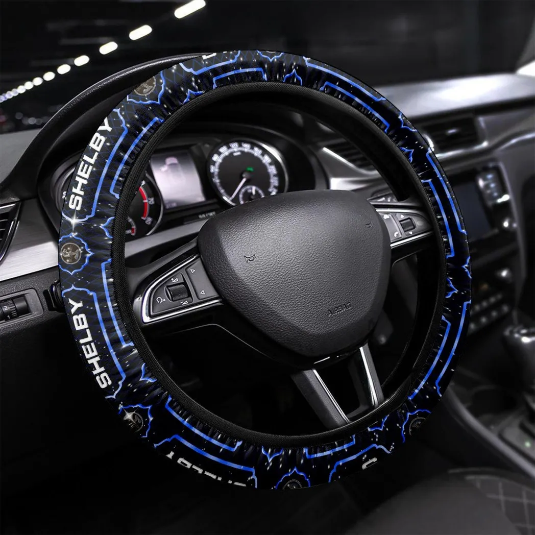 Car Fans Gift Steering Wheel Cover, Wheel Protector All Over Print Gift For Car Owner - Blue CAR55021425308