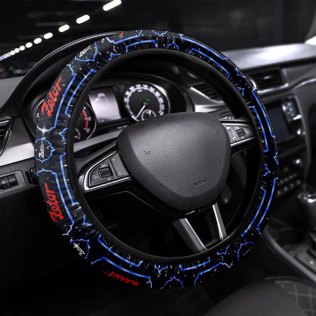 Car Fans Gift Steering Wheel Cover, Wheel Protector All Over Print Gift For Car Owner - Blue CAR55021425335