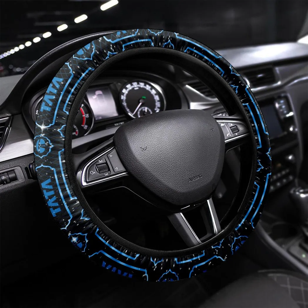 Car Fans Gift Steering Wheel Cover, Wheel Protector All Over Print Gift For Car Owner - Blue CAR55021425348