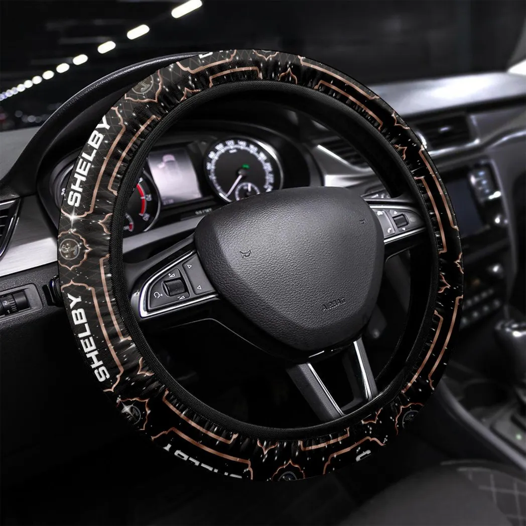 Car Fans Gift Steering Wheel Cover, Wheel Protector All Over Print Gift For Car Owner - Brown CAR55021425308