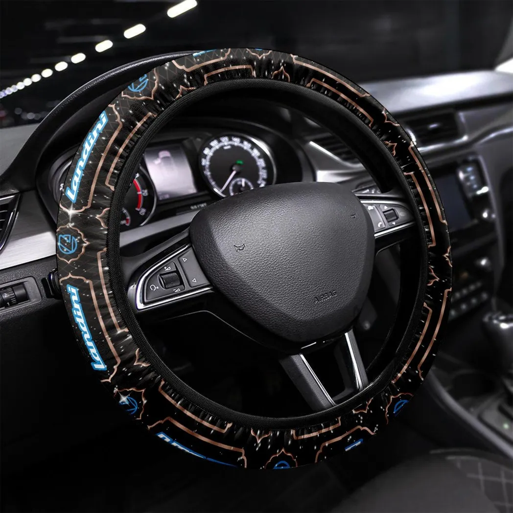 Car Fans Gift Steering Wheel Cover, Wheel Protector All Over Print Gift For Car Owner - Brown CAR55021425344