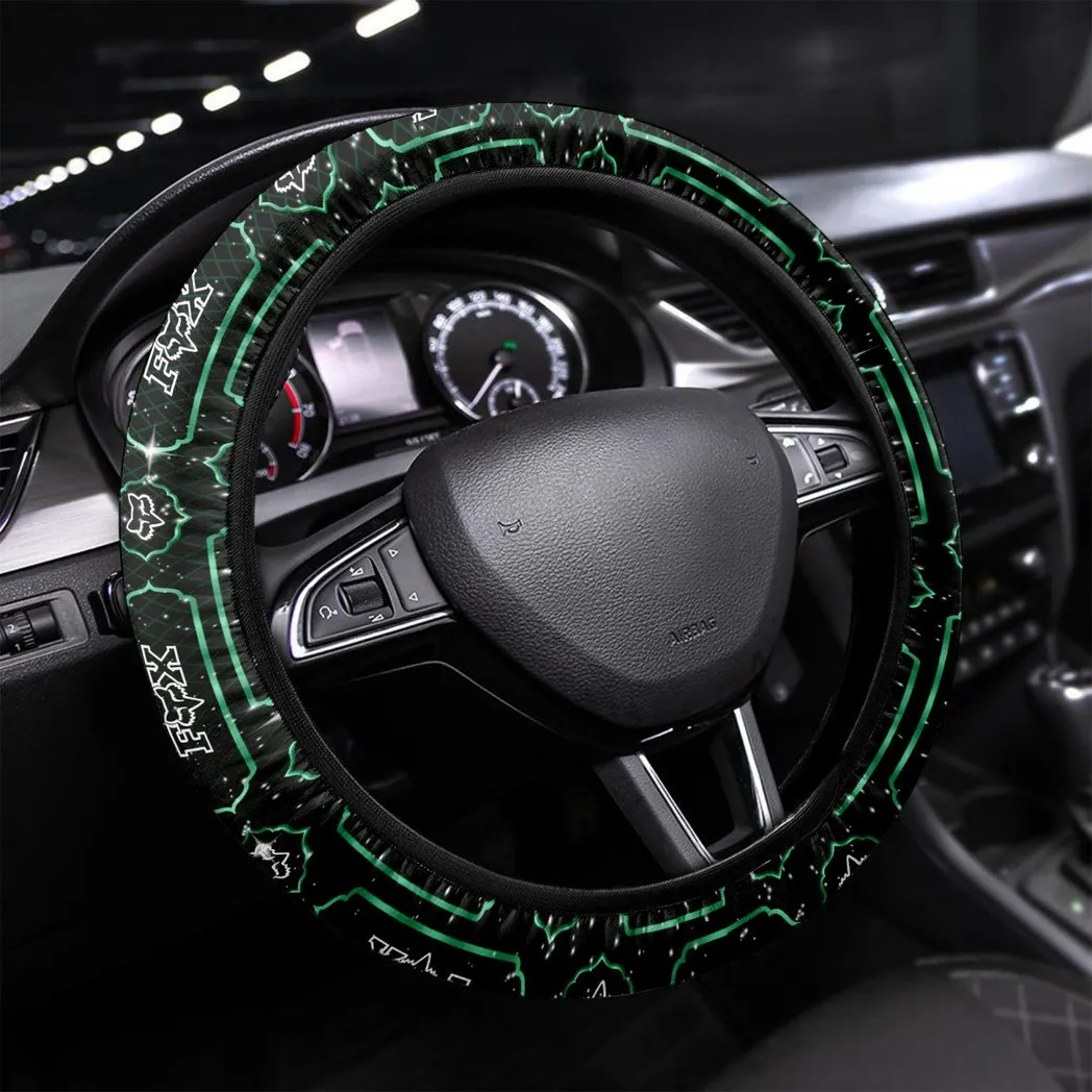 Car Fans Gift Steering Wheel Cover, Wheel Protector All Over Print Gift For Car Owner - Green CAR55021425299