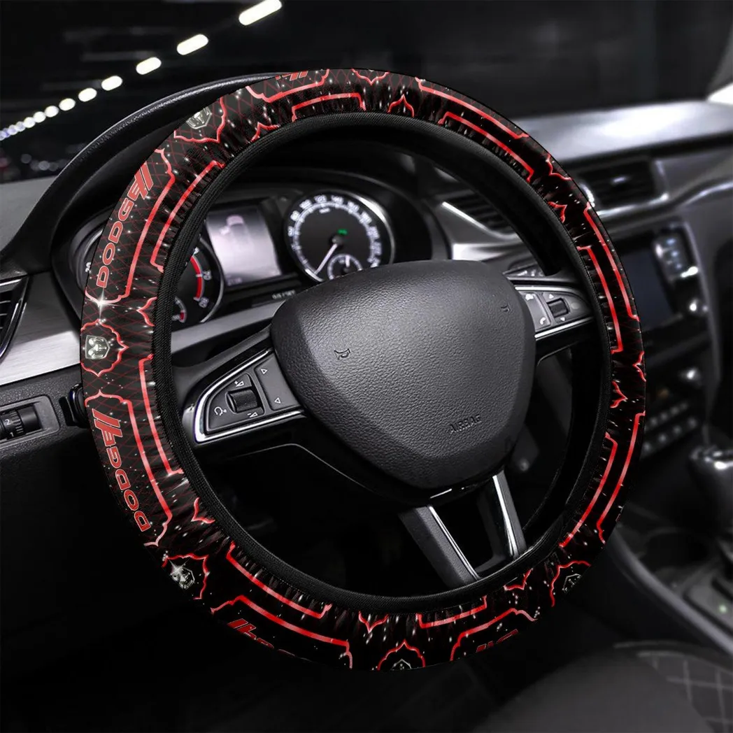 Car Fans Gift Steering Wheel Cover, Wheel Protector All Over Print Gift For Car Owner - Red CAR55021425307