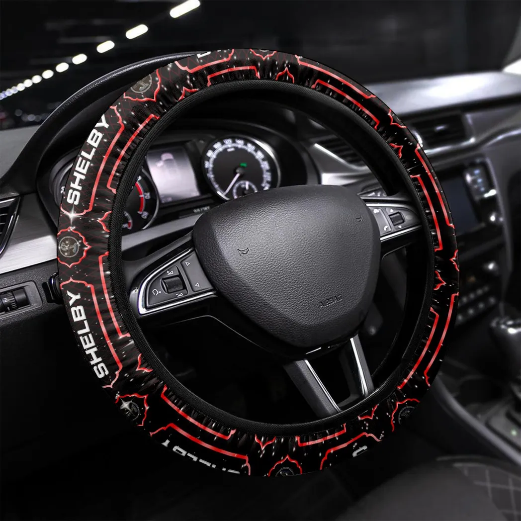 Car Fans Gift Steering Wheel Cover, Wheel Protector All Over Print Gift For Car Owner - Red CAR55021425308