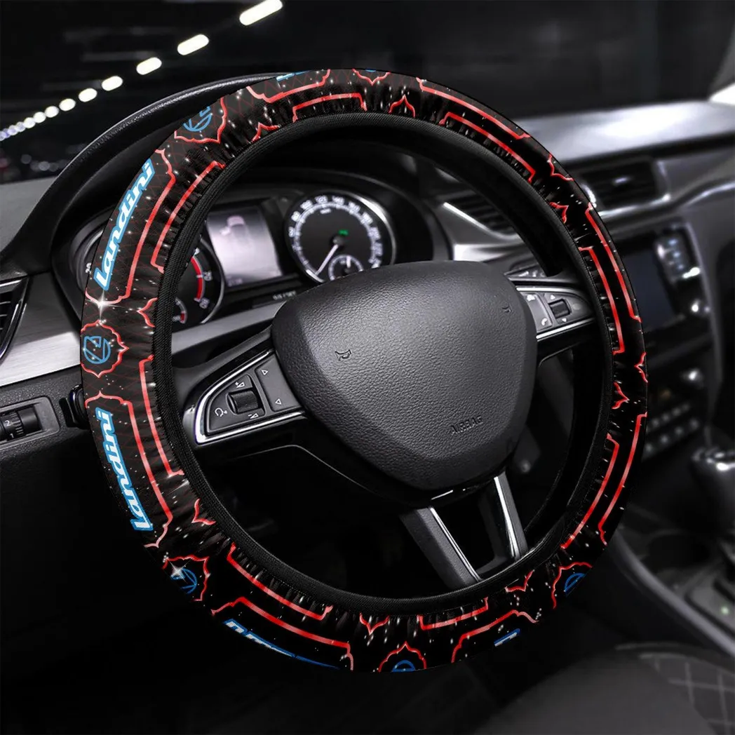 Car Fans Gift Steering Wheel Cover, Wheel Protector All Over Print Gift For Car Owner - Red CAR55021425344