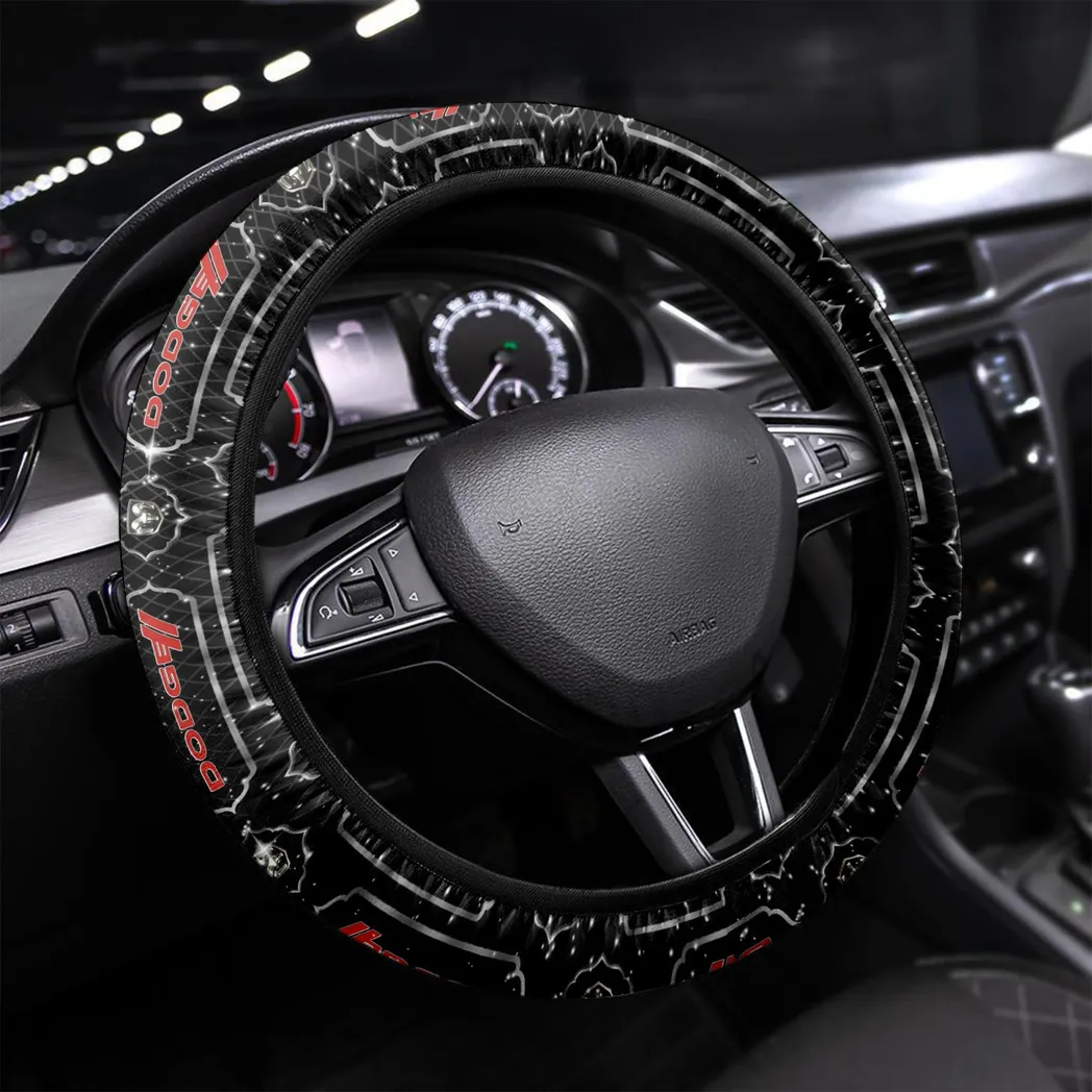 Car Fans Gift Steering Wheel Cover, Wheel Protector All Over Print Gift For Car Owner - White CAR55021425307