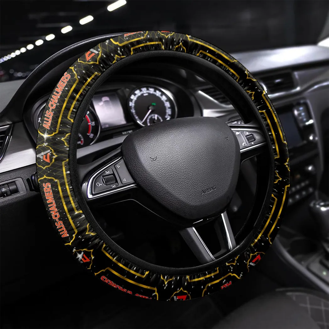 Car Fans Gift Steering Wheel Cover, Wheel Protector All Over Print Gift For Car Owner - Yellow CAR145021725343-8