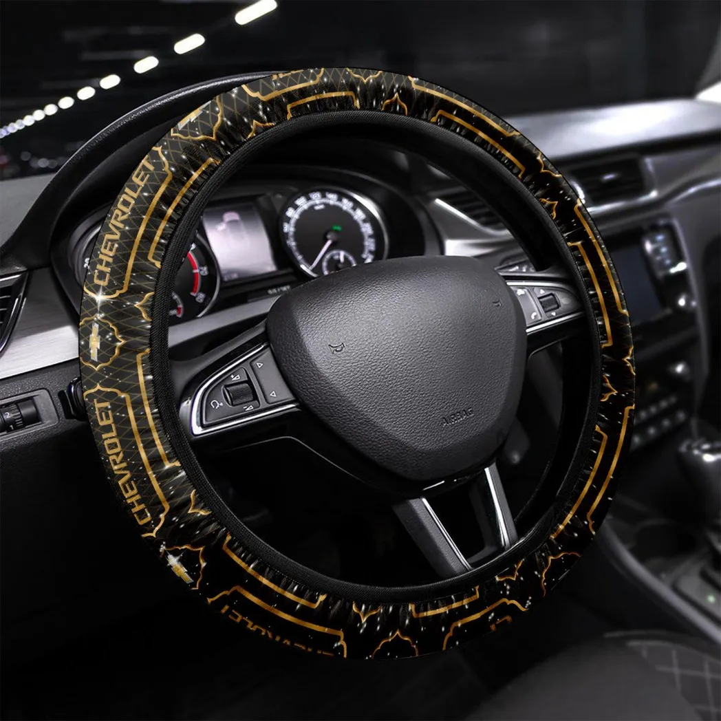 Car Fans Gift Steering Wheel Cover, Wheel Protector All Over Print Gift For Car Owner - Yellow CAR55021425226