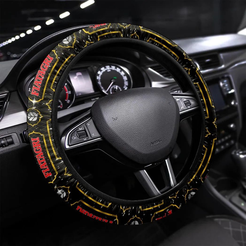 Car Fans Gift Steering Wheel Cover, Wheel Protector All Over Print Gift For Car Owner - Yellow CAR55021425332