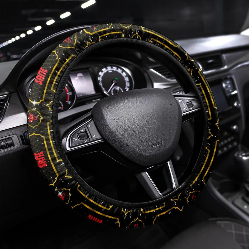 Car Fans Gift Steering Wheel Cover, Wheel Protector All Over Print Gift For Car Owner - Yellow CAR55021425340