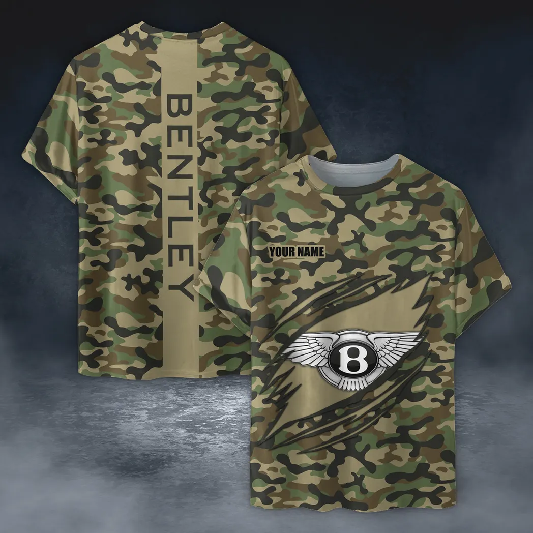 Car Fans Gift T-Shirt, Shirt Camo Style Gift For Car Enthusiasts, Custom Name CAR210040825690