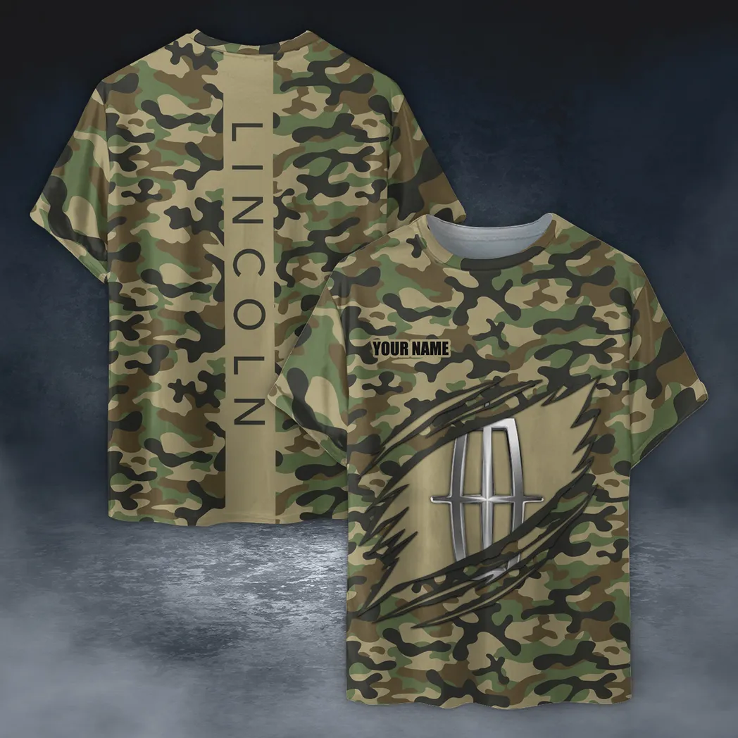 Car Fans Gift T-Shirt, Shirt Camo Style Gift For Car Enthusiasts, Custom Name CAR210040825717