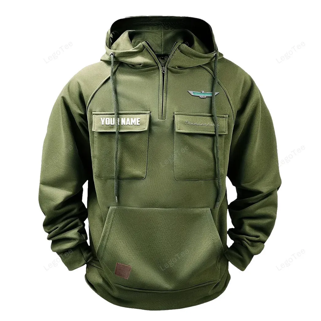 Car Fans Gift Tactical Quarter Zip Hoodie, Hoodie All Over Print For Car Lovers - Army Green CAR109021425367-1