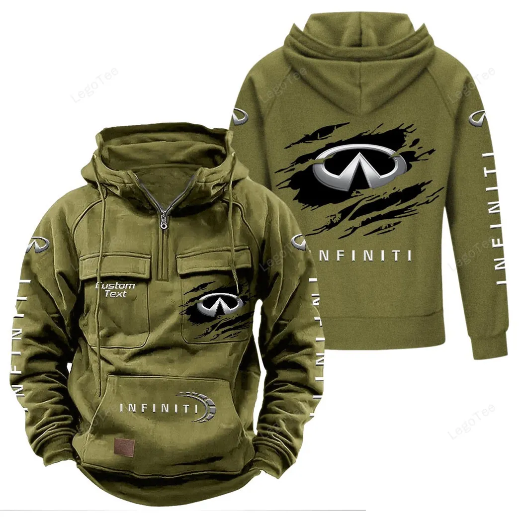 Car Fans Gift Tactical Quarter Zip Hoodie, Hoodie All Over Print For Car Lovers - Army Green CAR122021425065-1
