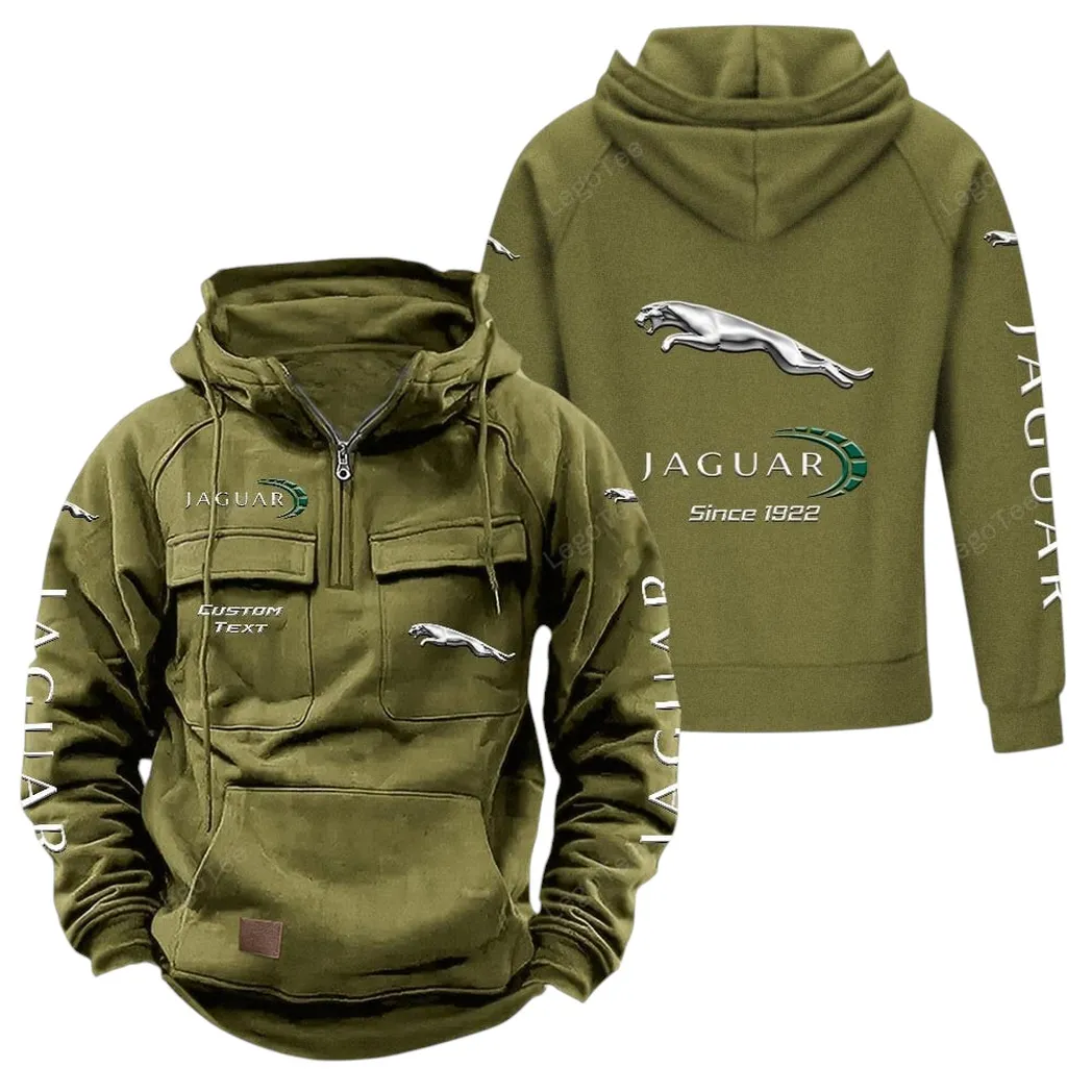 Car Fans Gift Tactical Quarter Zip Hoodie, Hoodie All Over Print For Car Lovers - Army Green CAR96021425673-1