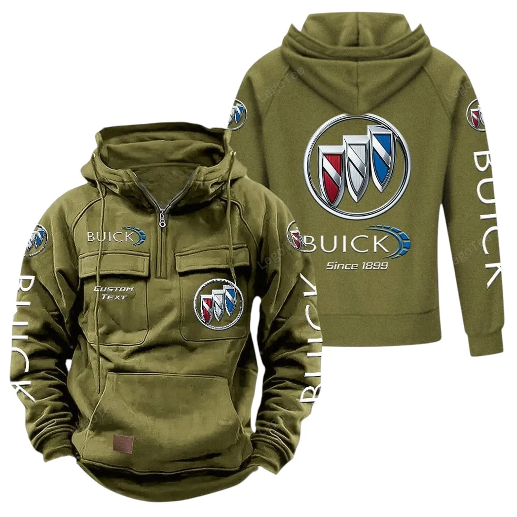 Car Fans Gift Tactical Quarter Zip Hoodie, Hoodie All Over Print For Car Lovers - Army Green CAR96021425708-1
