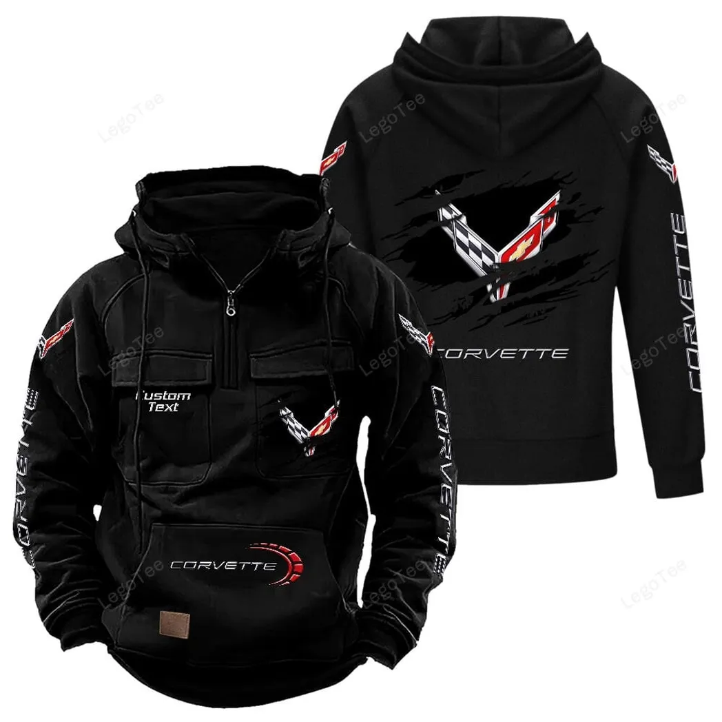 Car Fans Gift Tactical Quarter Zip Hoodie, Hoodie All Over Print For Car Lovers - Black CAR122021425005-2