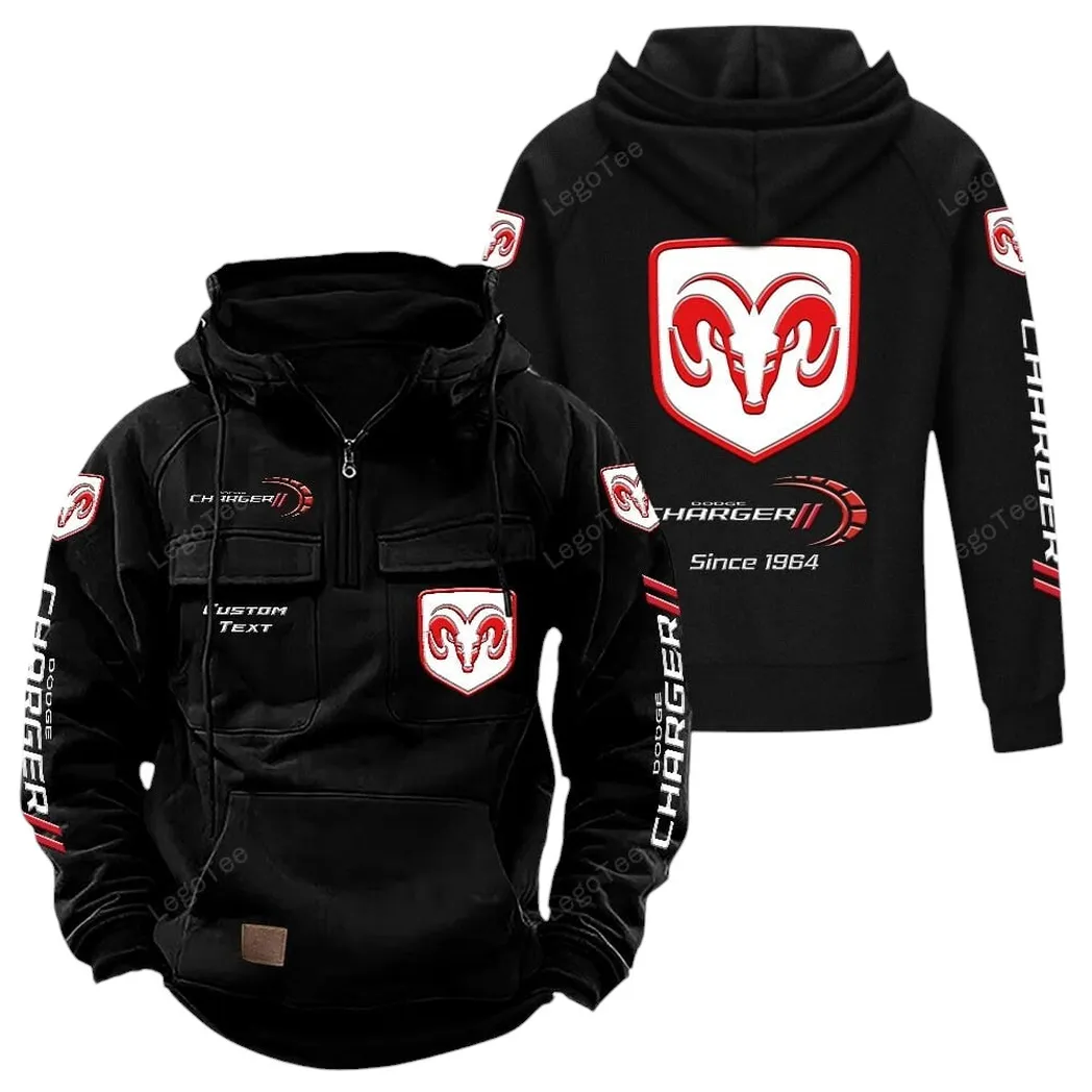 Car Fans Gift Tactical Quarter Zip Hoodie, Hoodie All Over Print For Car Lovers - Black CAR96021425712-2