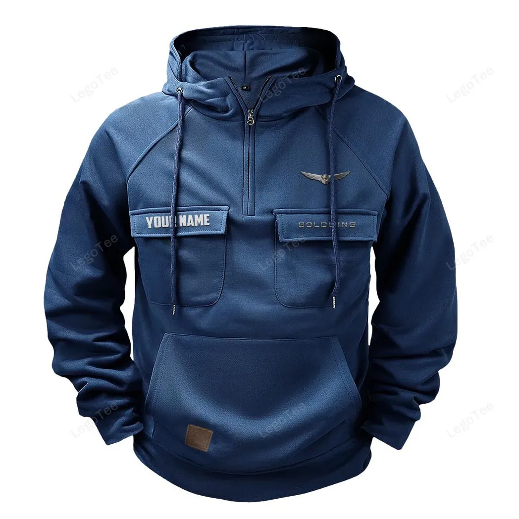 Car Fans Gift Tactical Quarter Zip Hoodie, Hoodie All Over Print For Car Lovers - Dark Blue CAR109021425375-3