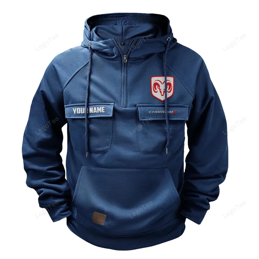 Car Fans Gift Tactical Quarter Zip Hoodie, Hoodie All Over Print For Car Lovers - Dark Blue CAR109021425392-3