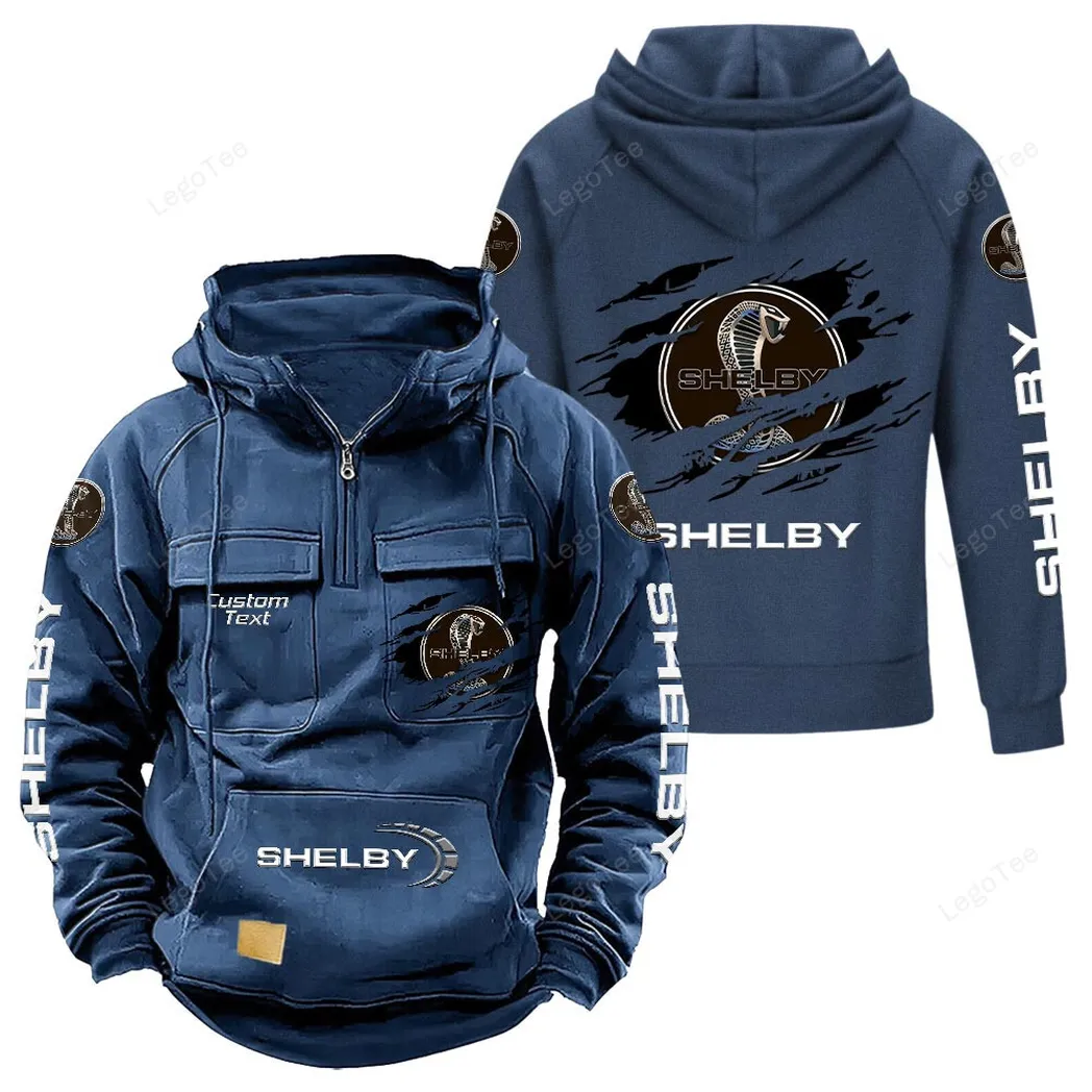 Car Fans Gift Tactical Quarter Zip Hoodie, Hoodie All Over Print For Car Lovers - Dark Blue CAR122021425043-3