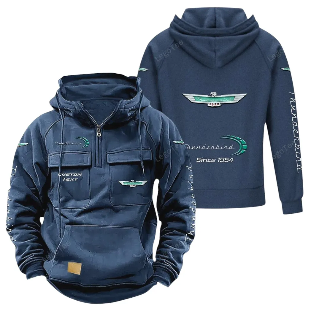 Car Fans Gift Tactical Quarter Zip Hoodie, Hoodie All Over Print For Car Lovers - Dark Blue CAR96021425720-3