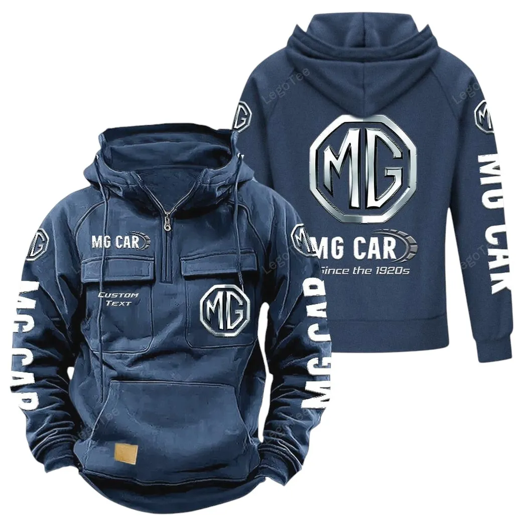 Car Fans Gift Tactical Quarter Zip Hoodie, Hoodie All Over Print For Car Lovers - Dark Blue CAR96021425735-3